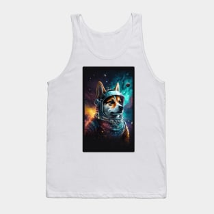 dog outer space Tank Top